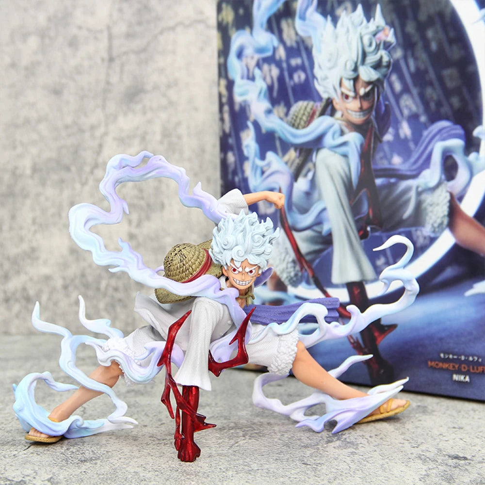 16cm One Piece Anime Figures Nika Luffy Gear 5th Action Figure Gear 5 Sun God Pvc Figurine Statue Model Decoration Doll Toys 16cm One Piece Anime Figures Nika Luffy Gear 5th Action Figure Gear 5 Sun God Pvc Figurine Statue Model Decoration Doll Toys